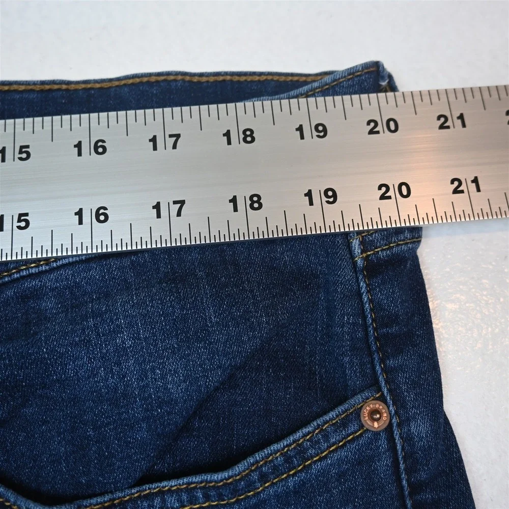 Lucky Brand‎ 38x34 Dark Stretch Denim 410 Athletic Straight Mens Jeans